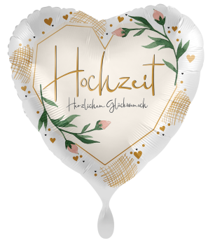 Folienballon - Hochzeit, Herzlichen Glückwunsch - ø 43cm